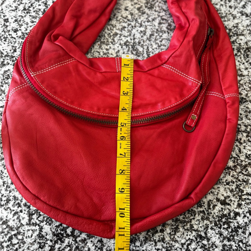 Red Latico NJ USA leather bag - Picture 6 of 7